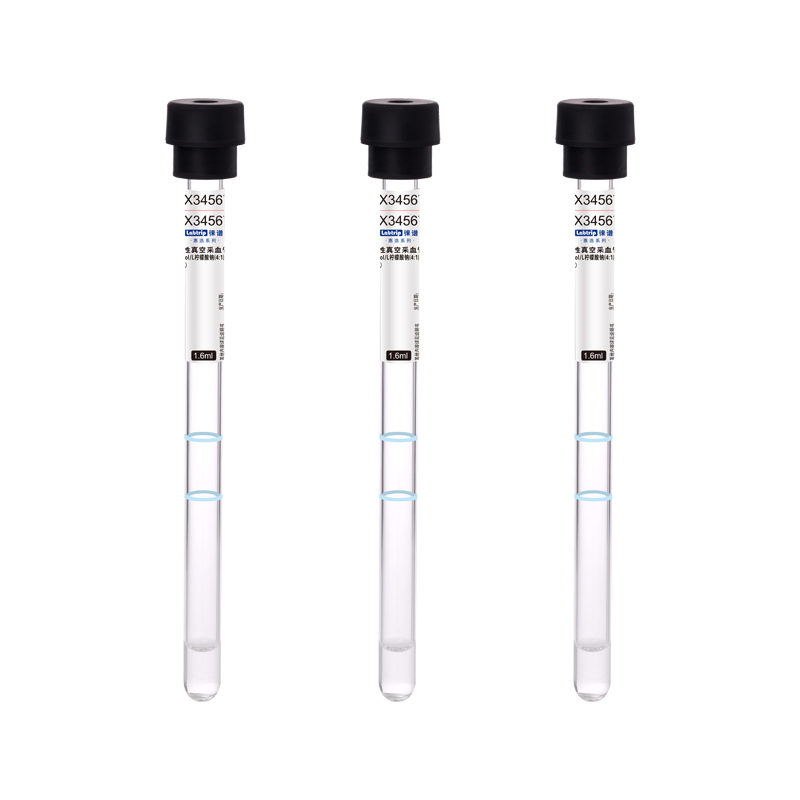 徕谱 惠选一次性真空采血管 柠檬酸钠（4:1）黑色 玻璃1.6ml（1200支/箱）